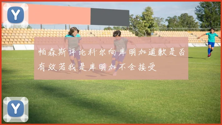帕森斯评论科尔向库明加道歉是否有效若我是库明加不会接受